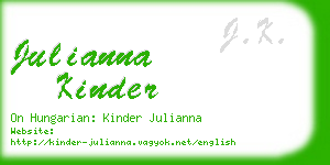 julianna kinder business card